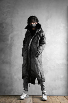 画像をギャラリービューアに読み込む, 11 BY BORIS BIDJAN SABERI PADDED MODS COAT &quot;J20-F-1317&quot; (DIRTY GREY)