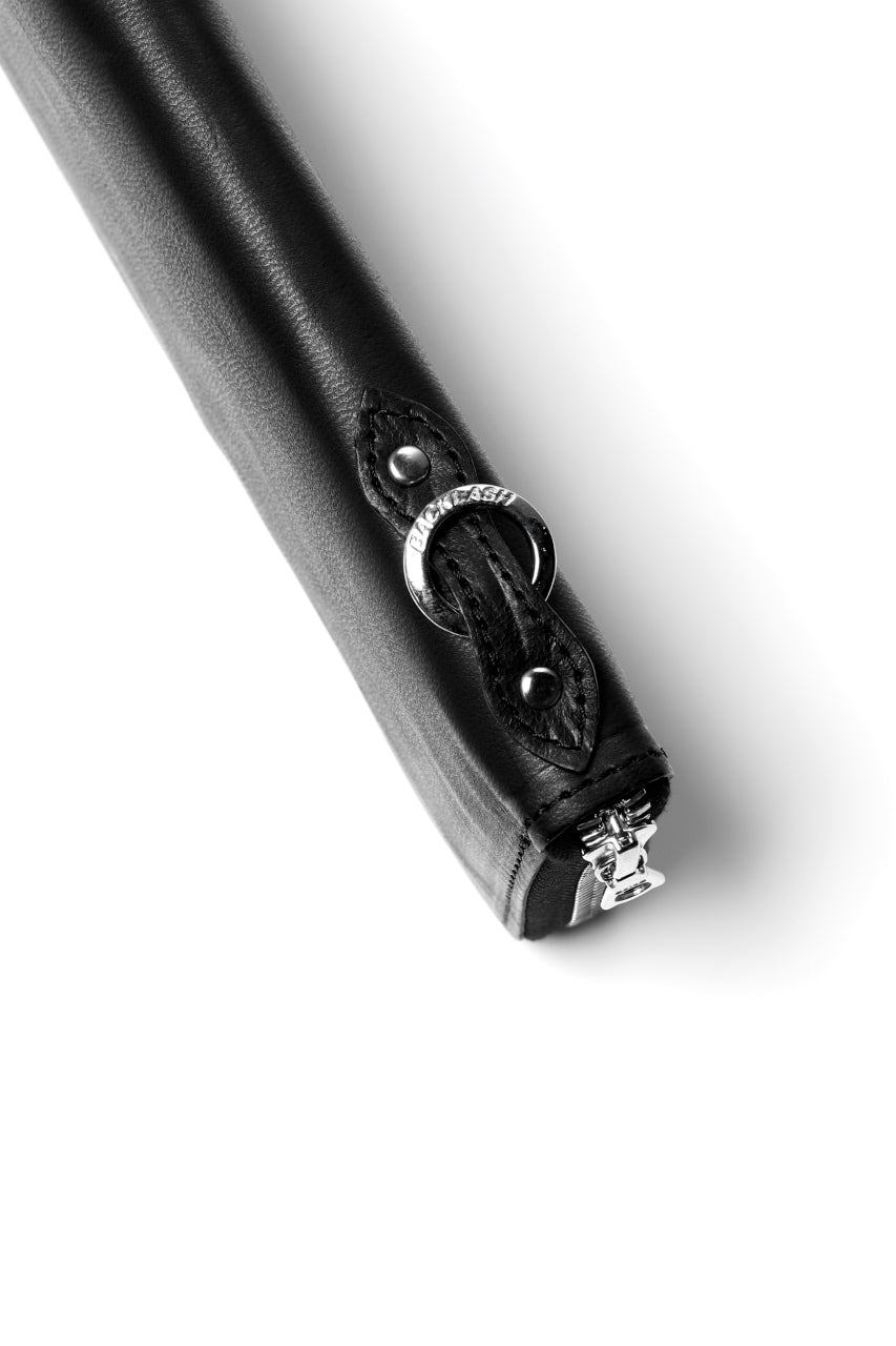 Load image into Gallery viewer, ISAMU KATAYAMA BACKLASH ROUND FASTNER WALLET / ITALY HORSE LEATHER (VACHETTA FINISHED / BLACK)