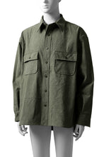 画像をギャラリービューアに読み込む, READYMADE OVERSIZE SHIRT (KHAKI GREEN #A)