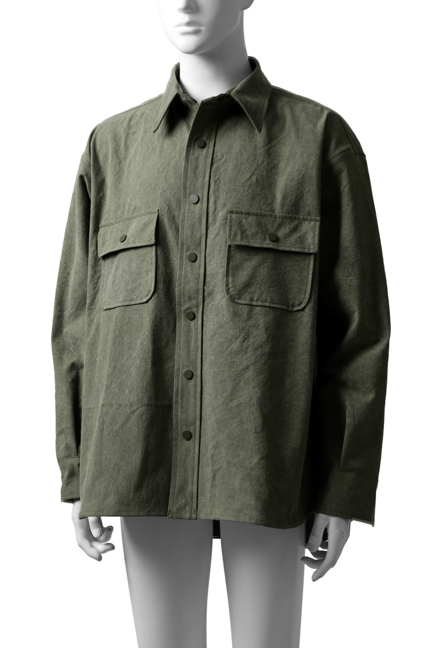 画像をギャラリービューアに読み込む, READYMADE OVERSIZE SHIRT (KHAKI GREEN #A)