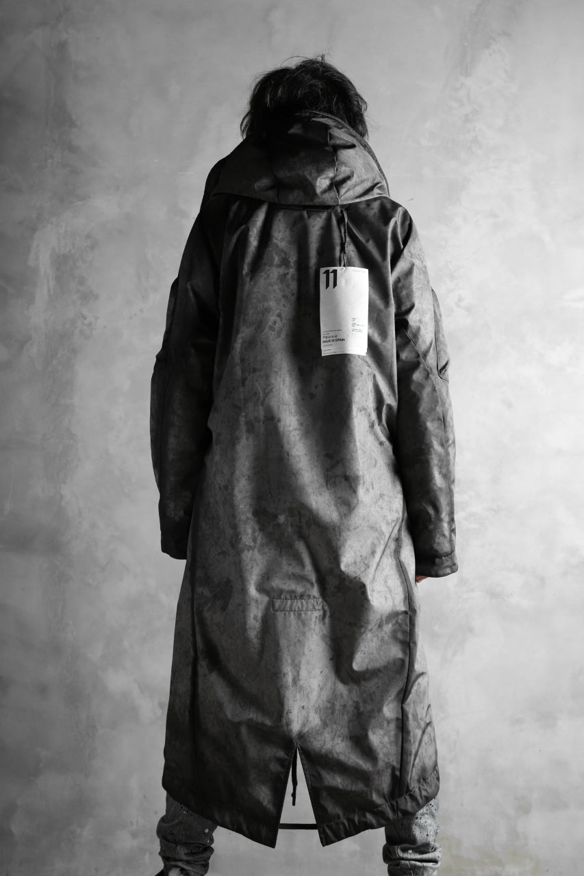 画像をギャラリービューアに読み込む, 11 BY BORIS BIDJAN SABERI PADDED MODS COAT "J20-F-1317" (DIRTY GREY)