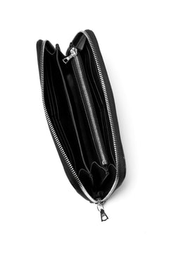 Load image into Gallery viewer, ISAMU KATAYAMA BACKLASH ROUND FASTNER WALLET / ITALY HORSE LEATHER (VACHETTA FINISHED / BLACK)