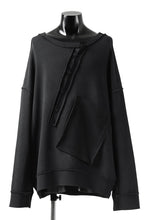 画像をギャラリービューアに読み込む, SOSNOVSKA exclusive SLASH COMBINATION SWEATER TOP (BLACK)