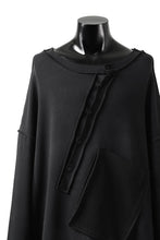 画像をギャラリービューアに読み込む, SOSNOVSKA exclusive SLASH COMBINATION SWEATER TOP (BLACK)