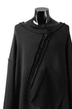 画像をギャラリービューアに読み込む, SOSNOVSKA exclusive SLASH COMBINATION SWEATER TOP (BLACK)