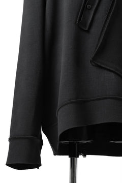 画像をギャラリービューアに読み込む, SOSNOVSKA exclusive SLASH COMBINATION SWEATER TOP (BLACK)