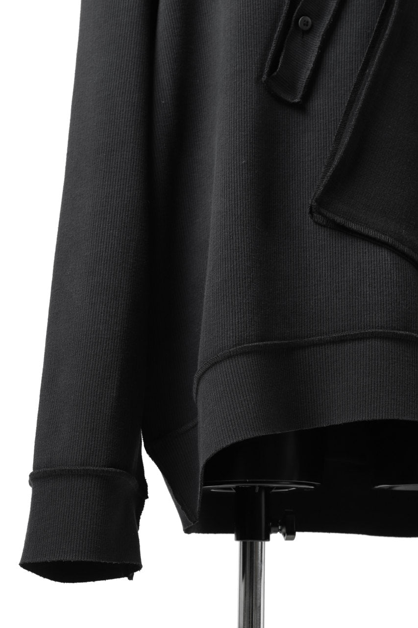 画像をギャラリービューアに読み込む, SOSNOVSKA exclusive SLASH COMBINATION SWEATER TOP (BLACK)