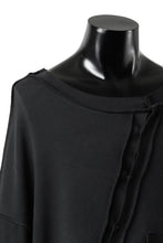 画像をギャラリービューアに読み込む, SOSNOVSKA exclusive SLASH COMBINATION SWEATER TOP (BLACK)