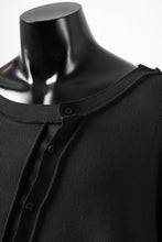 画像をギャラリービューアに読み込む, SOSNOVSKA exclusive SLASH COMBINATION SWEATER TOP (BLACK)