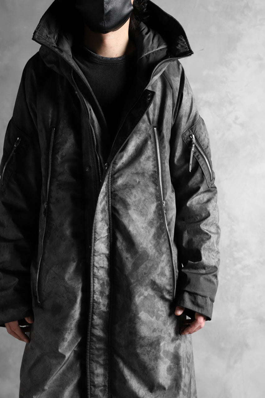 画像をギャラリービューアに読み込む, 11 BY BORIS BIDJAN SABERI PADDED MODS COAT &quot;J20-F-1317&quot; (DIRTY GREY)