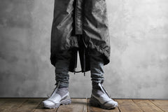 画像をギャラリービューアに読み込む, 11 BY BORIS BIDJAN SABERI PADDED MODS COAT "J20-F-1317" (DIRTY GREY)