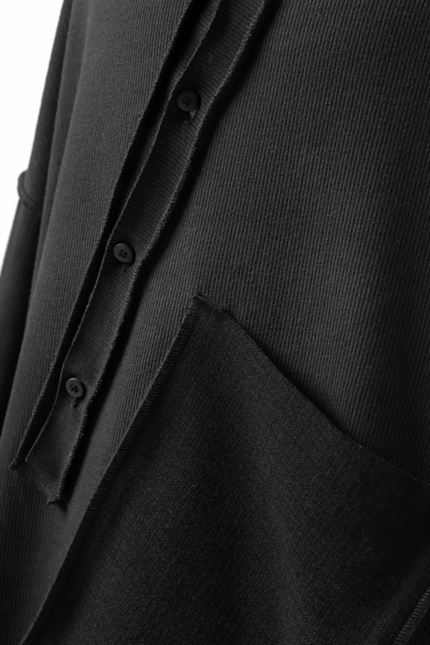 画像をギャラリービューアに読み込む, SOSNOVSKA exclusive SLASH COMBINATION SWEATER TOP (BLACK)