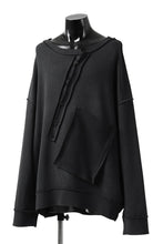 画像をギャラリービューアに読み込む, SOSNOVSKA exclusive SLASH COMBINATION SWEATER TOP (BLACK)