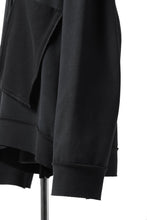 画像をギャラリービューアに読み込む, SOSNOVSKA exclusive SLASH COMBINATION SWEATER TOP (BLACK)