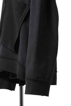 画像をギャラリービューアに読み込む, SOSNOVSKA exclusive SLASH COMBINATION SWEATER TOP (BLACK)