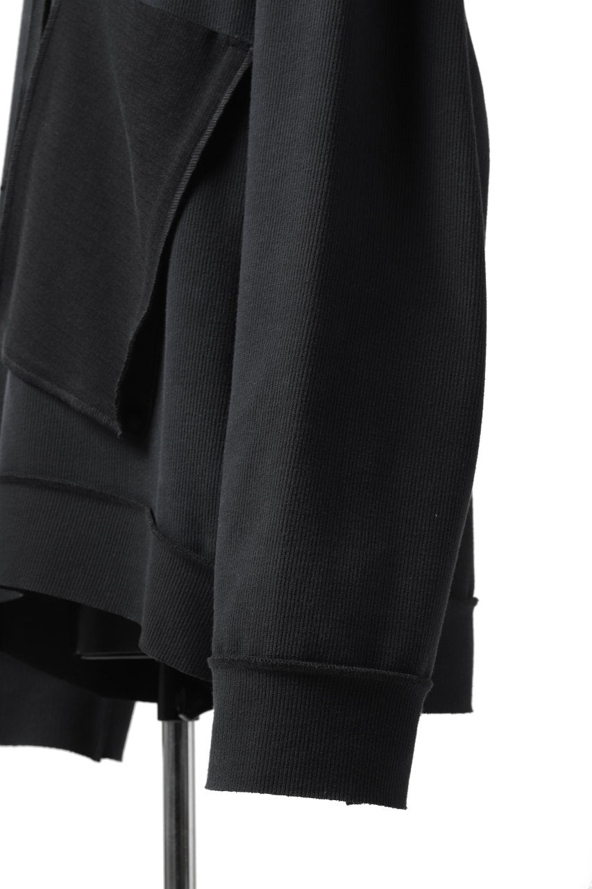 画像をギャラリービューアに読み込む, SOSNOVSKA exclusive SLASH COMBINATION SWEATER TOP (BLACK)