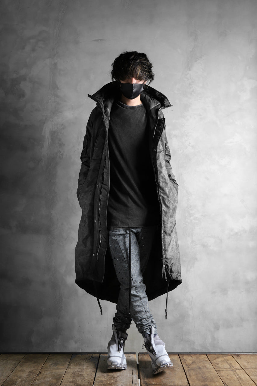 画像をギャラリービューアに読み込む, 11 BY BORIS BIDJAN SABERI PADDED MODS COAT "J20-F-1317" (DIRTY GREY)
