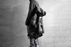 画像をギャラリービューアに読み込む, 11 BY BORIS BIDJAN SABERI PADDED MODS COAT "J20-F-1317" (DIRTY GREY)