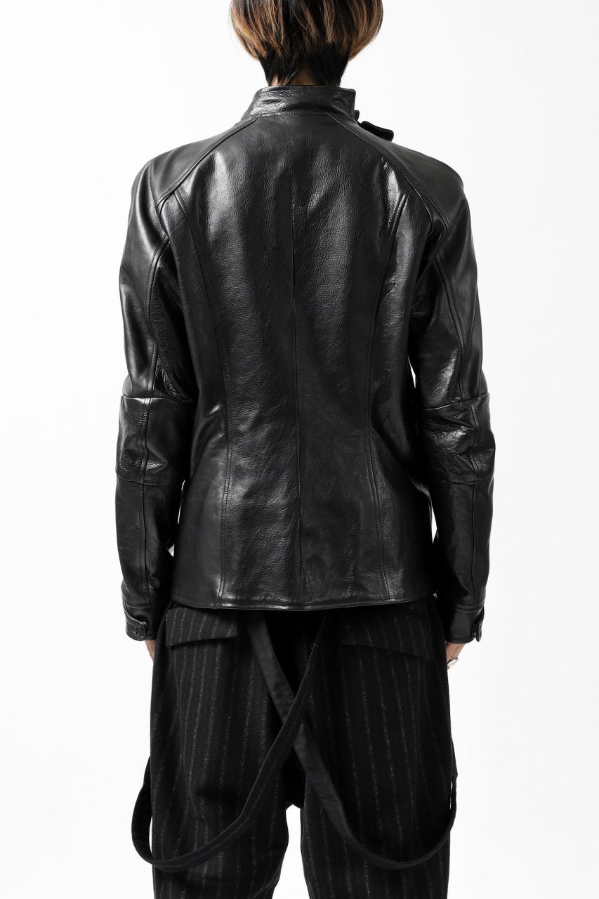 画像をギャラリービューアに読み込む, ierib exclusive peat zipper jacket  / smooth horse leather (BLACK)