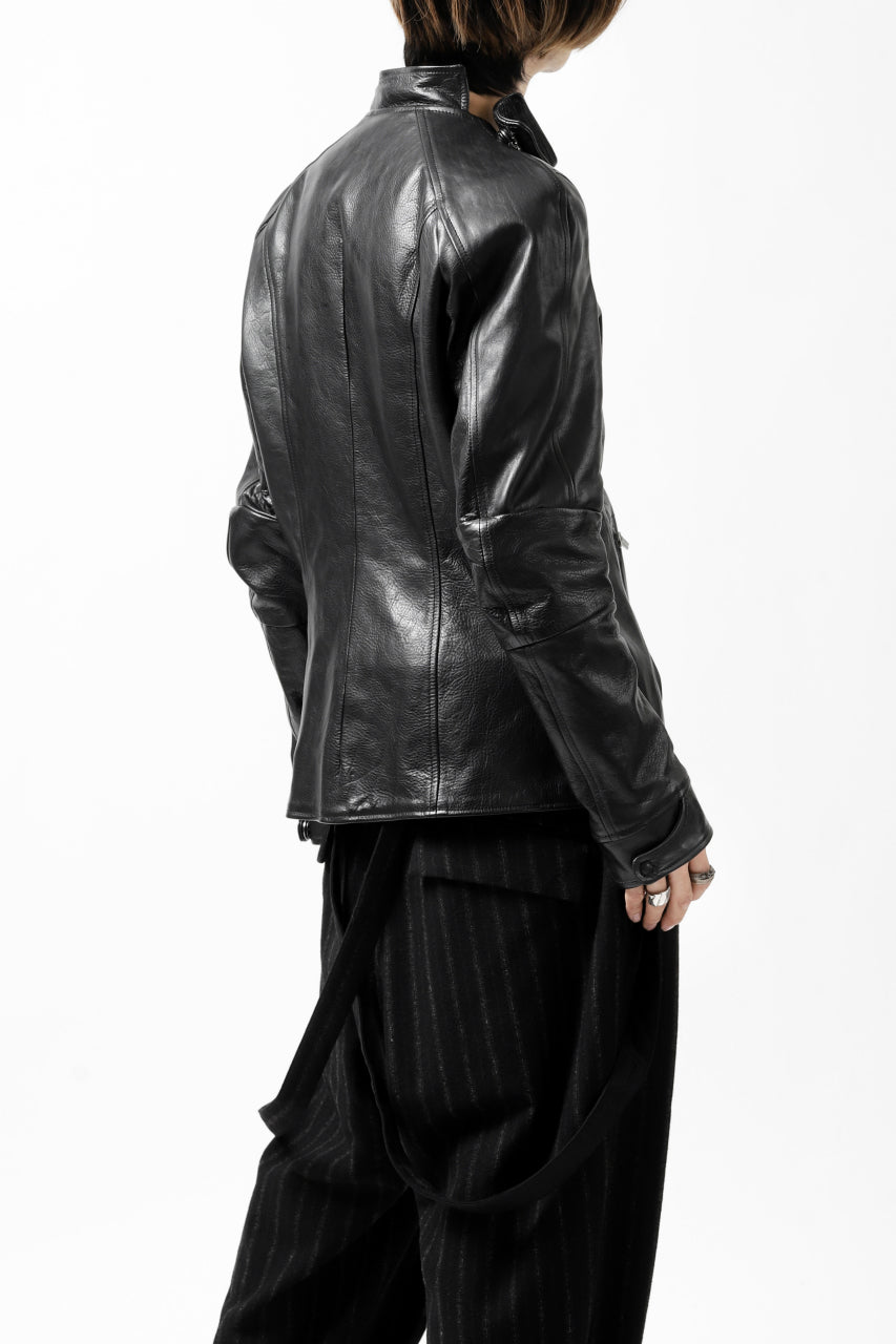 画像をギャラリービューアに読み込む, ierib exclusive peat zipper jacket  / smooth horse leather (BLACK)