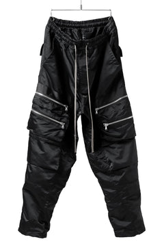 画像をギャラリービューアに読み込む, A.F ARTEFACT -SEPARATION- ZIP CARGO PANTS / LUXURY NYLON (BLACK)