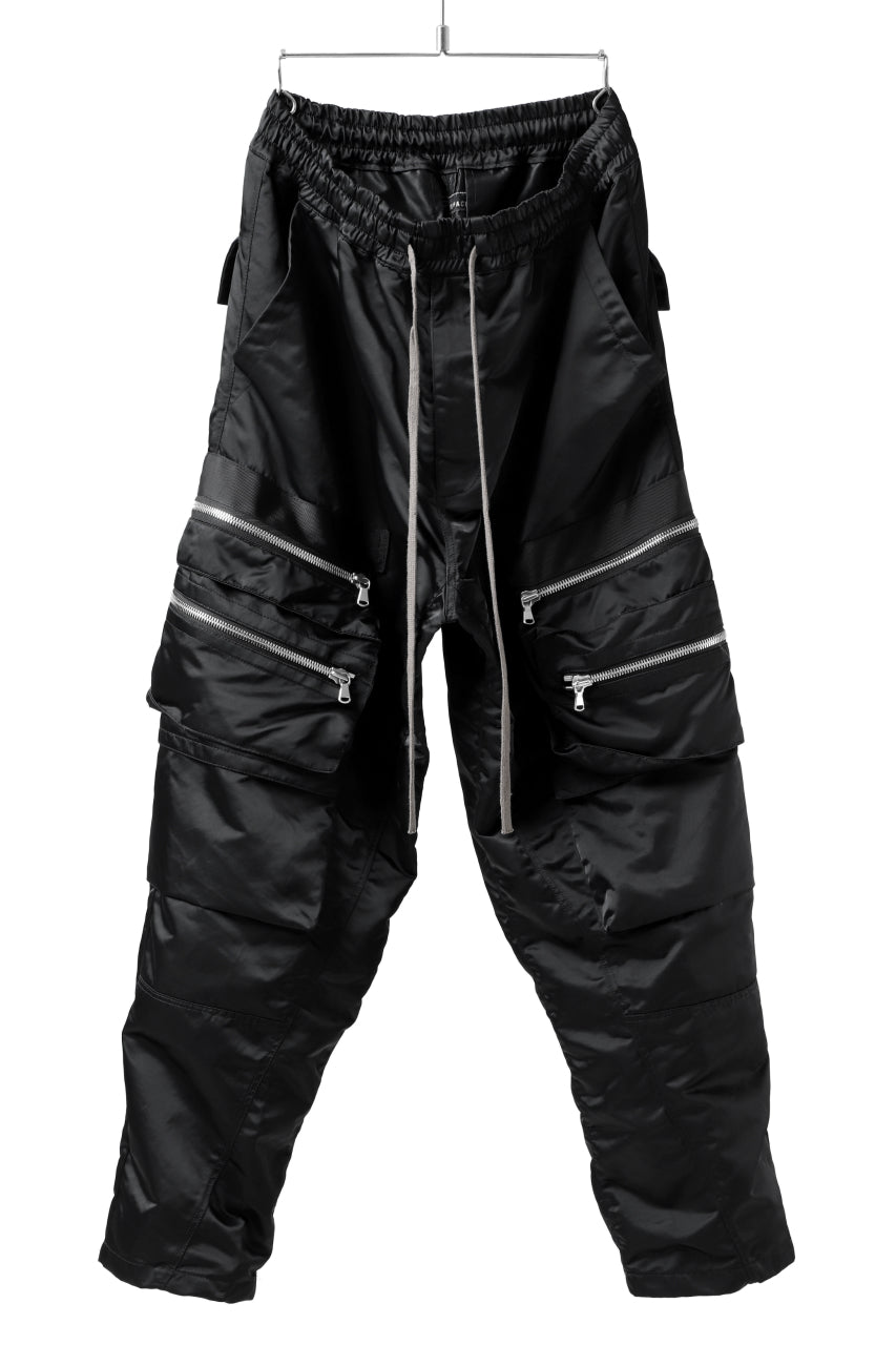 画像をギャラリービューアに読み込む, A.F ARTEFACT "SEPARATION" ZIP CARGO PANTS / LUXURY NYLON (BLACK)
