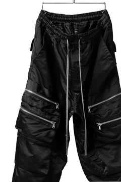 画像をギャラリービューアに読み込む, A.F ARTEFACT -SEPARATION- ZIP CARGO PANTS / LUXURY NYLON (BLACK)