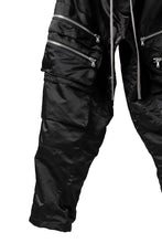 画像をギャラリービューアに読み込む, A.F ARTEFACT -SEPARATION- ZIP CARGO PANTS / LUXURY NYLON (BLACK)