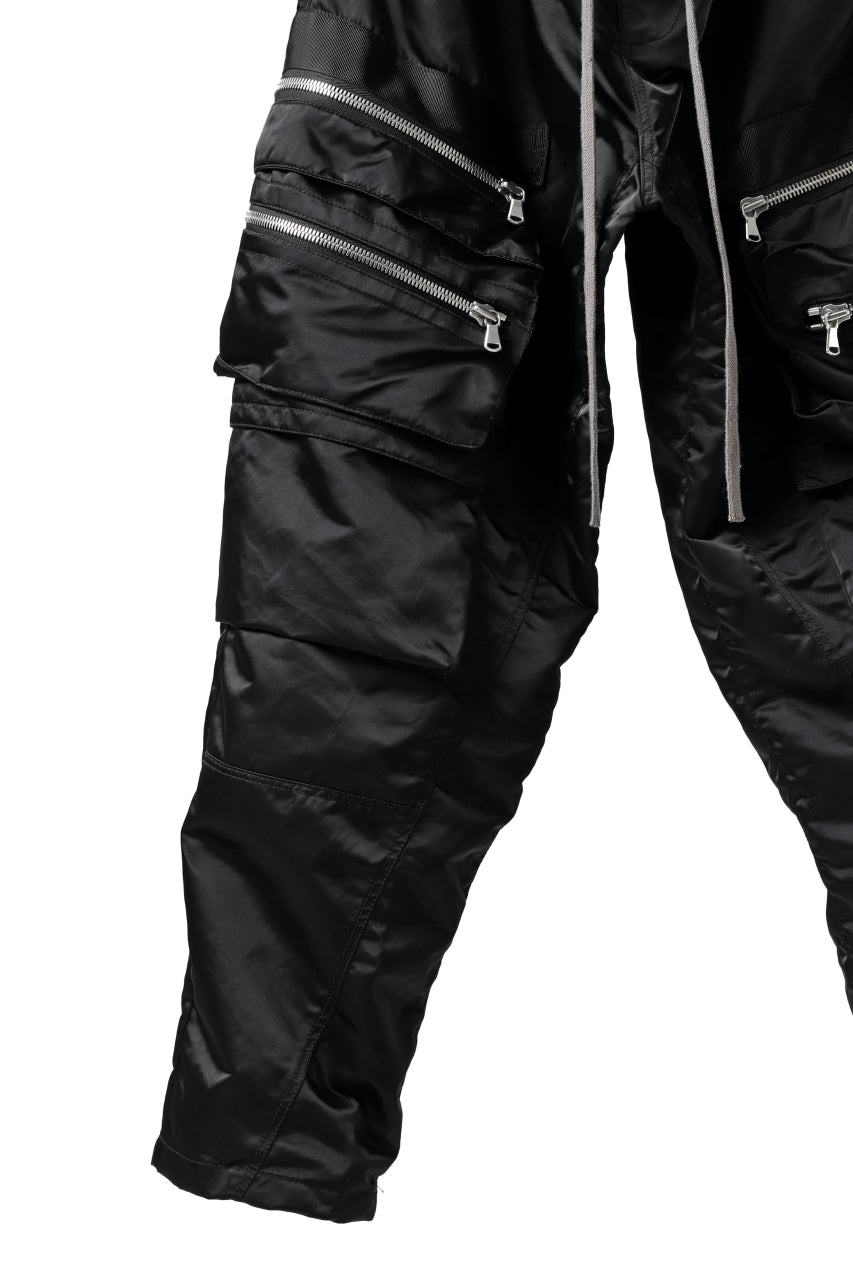 画像をギャラリービューアに読み込む, A.F ARTEFACT -SEPARATION- ZIP CARGO PANTS / LUXURY NYLON (BLACK)