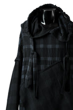 画像をギャラリービューアに読み込む, SOSNOVSKA COLLAPSE HOODIE CELLS (MIXED PLAID)