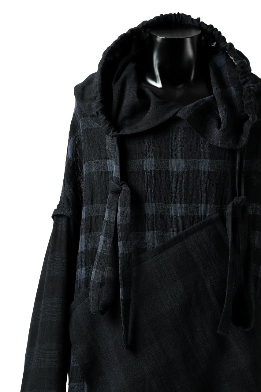 画像をギャラリービューアに読み込む, SOSNOVSKA COLLAPSE HOODIE CELLS (MIXED PLAID)