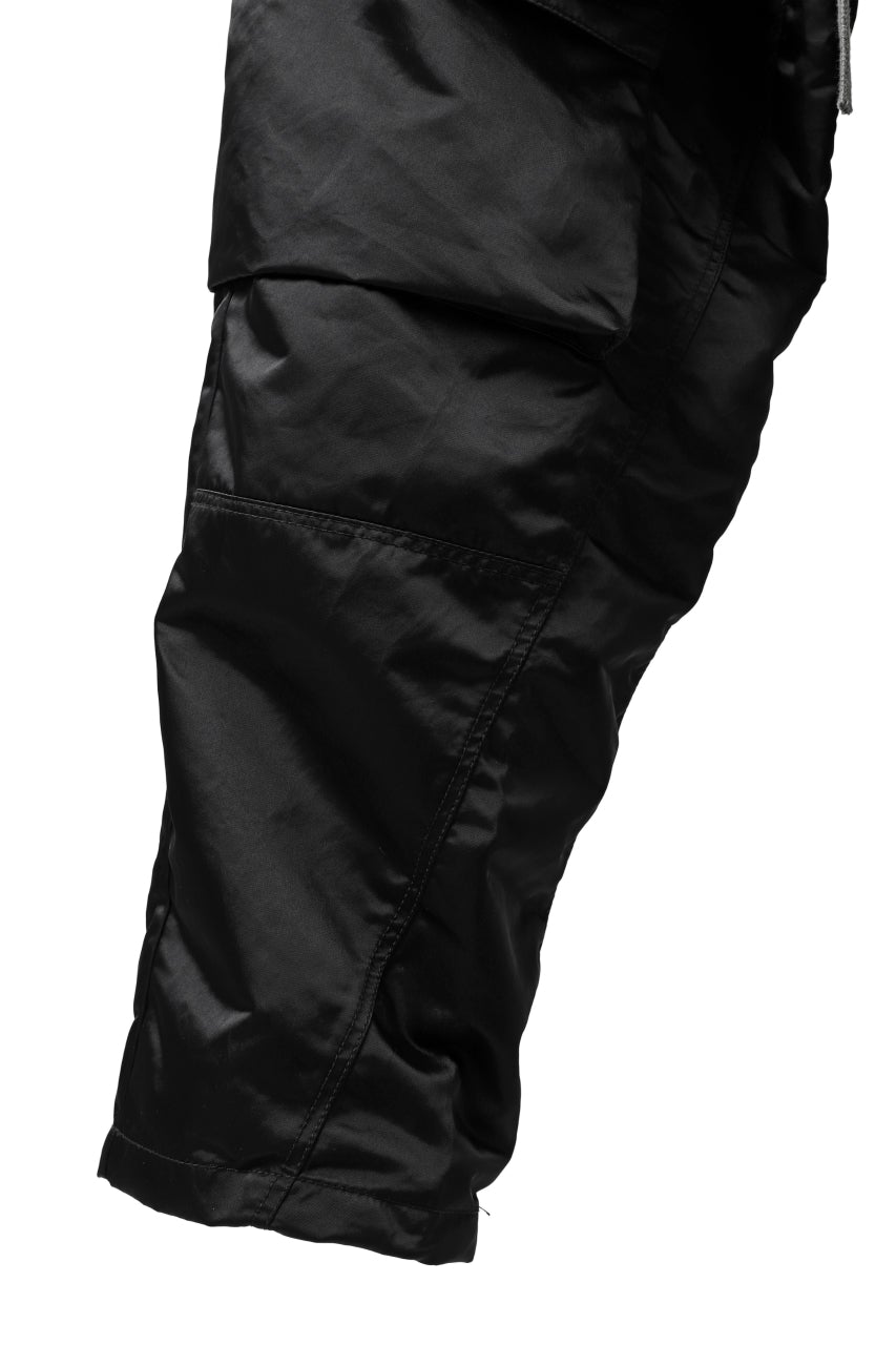 画像をギャラリービューアに読み込む, A.F ARTEFACT -SEPARATION- ZIP CARGO PANTS / LUXURY NYLON (BLACK)