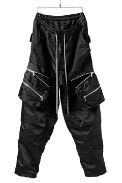 画像をギャラリービューアに読み込む, A.F ARTEFACT -SEPARATION- ZIP CARGO PANTS / LUXURY NYLON (BLACK)