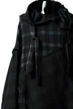 画像をギャラリービューアに読み込む, SOSNOVSKA COLLAPSE HOODIE CELLS (MIXED PLAID)