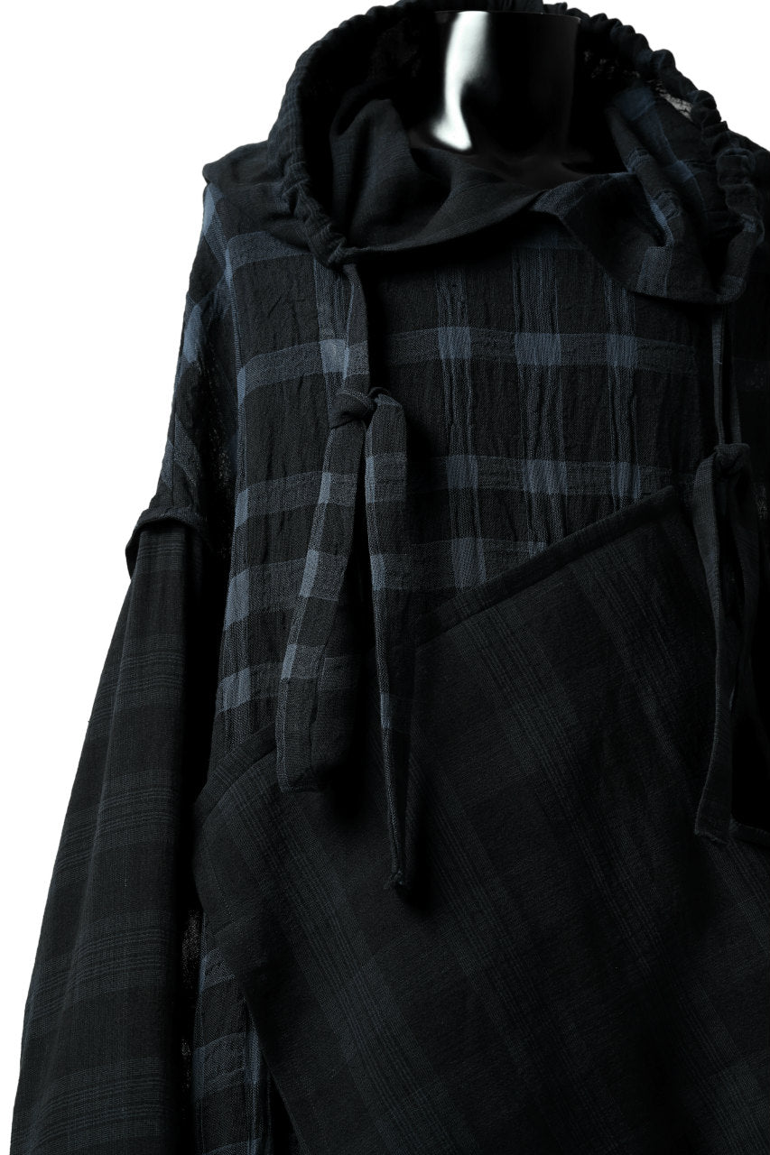 画像をギャラリービューアに読み込む, SOSNOVSKA COLLAPSE HOODIE CELLS (MIXED PLAID)