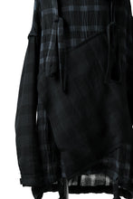 画像をギャラリービューアに読み込む, SOSNOVSKA COLLAPSE HOODIE CELLS (MIXED PLAID)