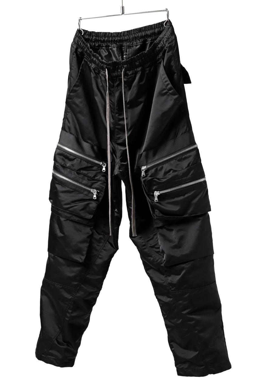 画像をギャラリービューアに読み込む, A.F ARTEFACT -SEPARATION- ZIP CARGO PANTS / LUXURY NYLON (BLACK)