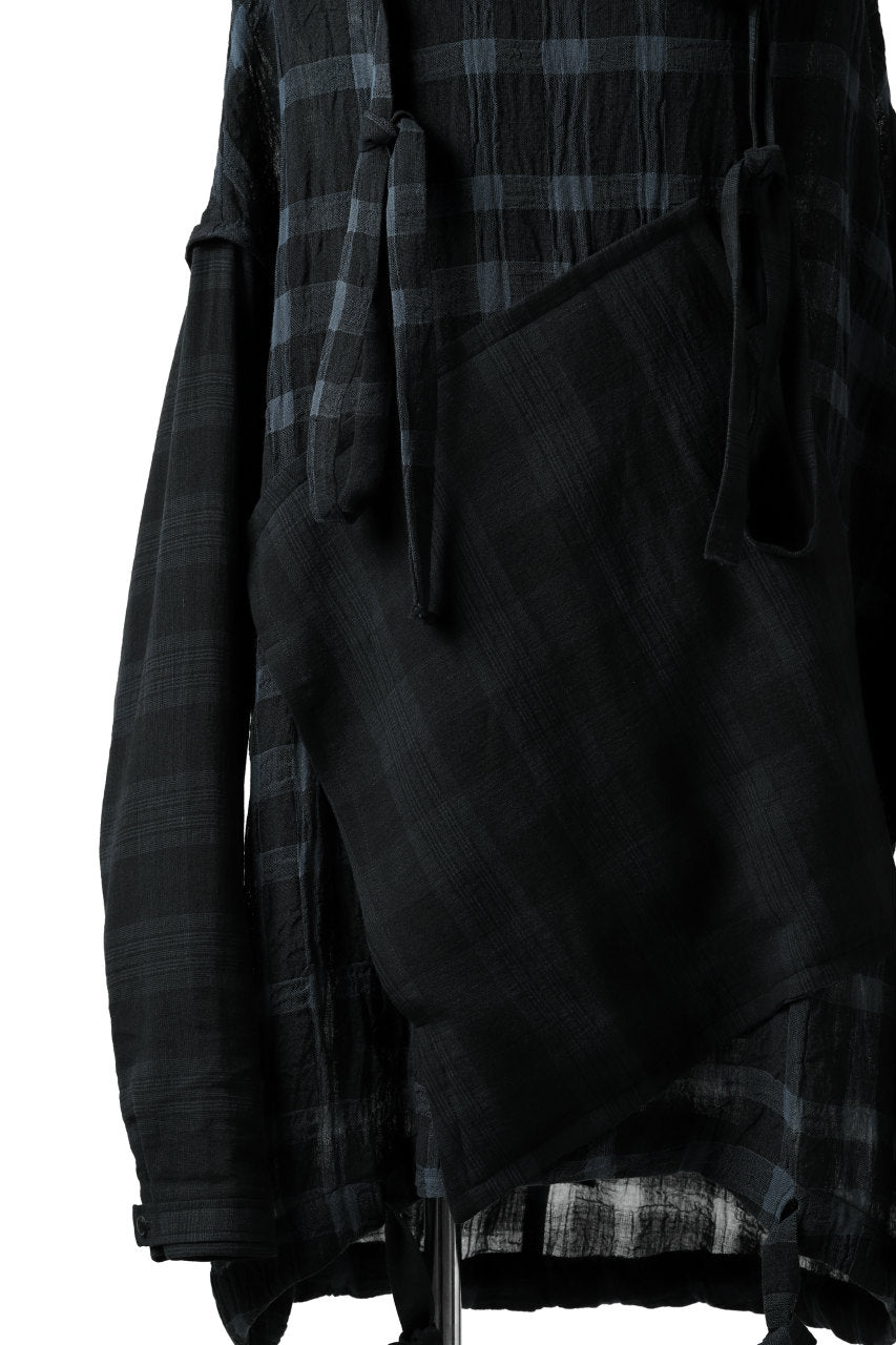 画像をギャラリービューアに読み込む, SOSNOVSKA COLLAPSE HOODIE CELLS (MIXED PLAID)