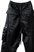 画像をギャラリービューアに読み込む, A.F ARTEFACT -SEPARATION- ZIP CARGO PANTS / LUXURY NYLON (BLACK)