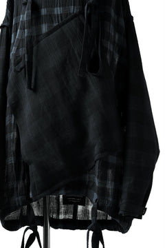 画像をギャラリービューアに読み込む, SOSNOVSKA COLLAPSE HOODIE CELLS (MIXED PLAID)