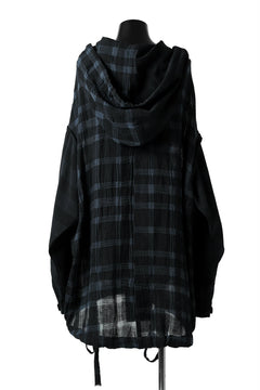 画像をギャラリービューアに読み込む, SOSNOVSKA COLLAPSE HOODIE CELLS (MIXED PLAID)