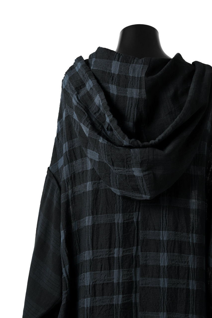 画像をギャラリービューアに読み込む, SOSNOVSKA COLLAPSE HOODIE CELLS (MIXED PLAID)