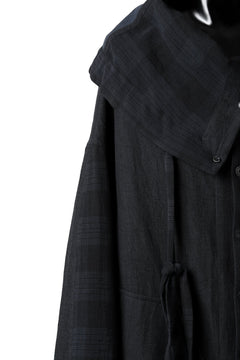 画像をギャラリービューアに読み込む, SOSNOVSKA exclusive COMBINED HOODIE JACKET (BLACK x CHECK)