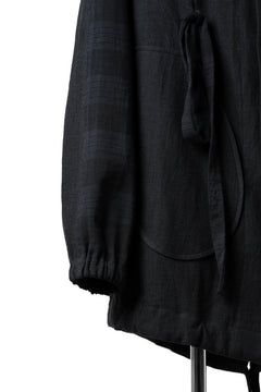 画像をギャラリービューアに読み込む, SOSNOVSKA exclusive COMBINED HOODIE JACKET (BLACK x CHECK)