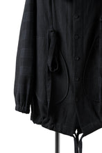 画像をギャラリービューアに読み込む, SOSNOVSKA exclusive COMBINED HOODIE JACKET (BLACK x CHECK)