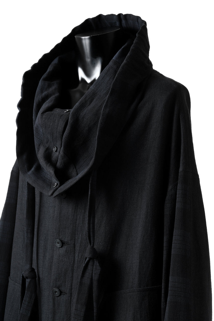 画像をギャラリービューアに読み込む, SOSNOVSKA exclusive COMBINED HOODIE JACKET (BLACK x CHECK)