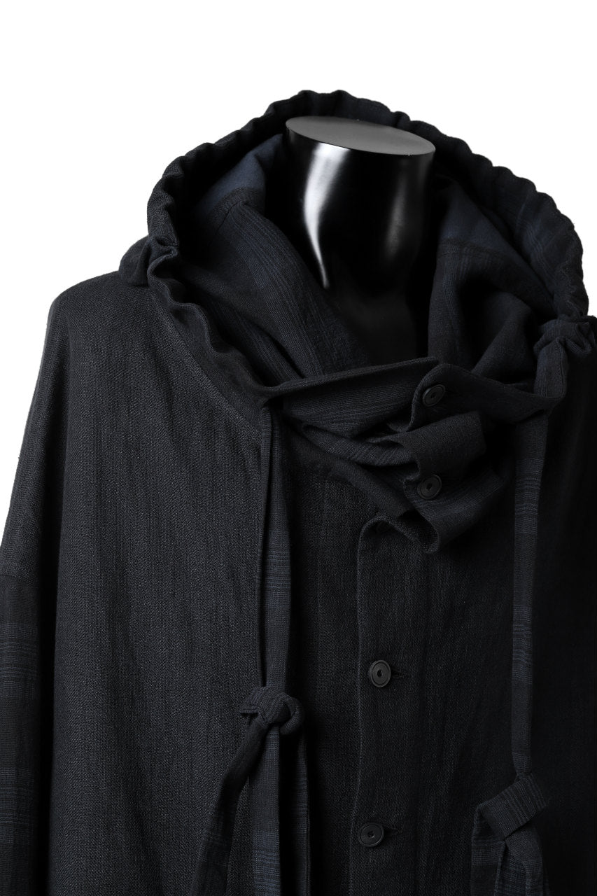 画像をギャラリービューアに読み込む, SOSNOVSKA exclusive COMBINED HOODIE JACKET (BLACK x CHECK)