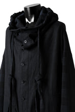 画像をギャラリービューアに読み込む, SOSNOVSKA exclusive COMBINED HOODIE JACKET (BLACK x CHECK)