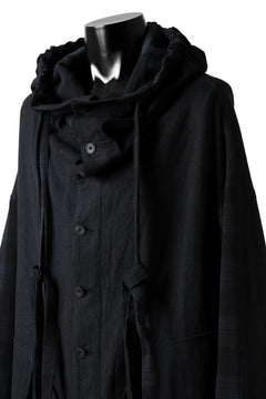 画像をギャラリービューアに読み込む, SOSNOVSKA exclusive COMBINED HOODIE JACKET (BLACK x CHECK)