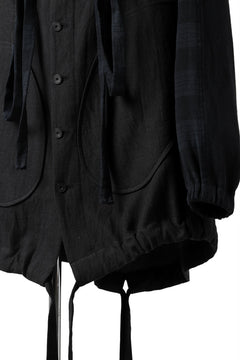 画像をギャラリービューアに読み込む, SOSNOVSKA exclusive COMBINED HOODIE JACKET (BLACK x CHECK)